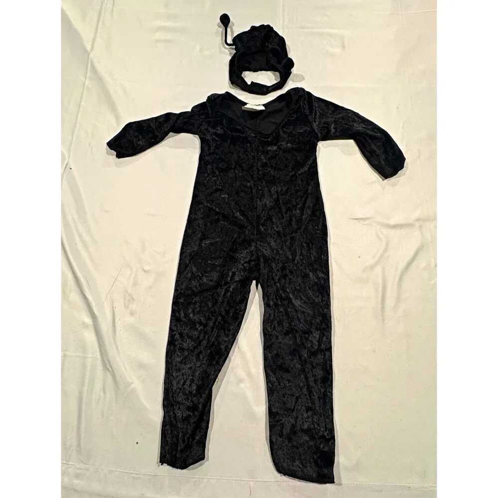 Topwell Creative Toddler Black Polyester Halloween Jumpsuit w/ Headpiece S 1-2Y